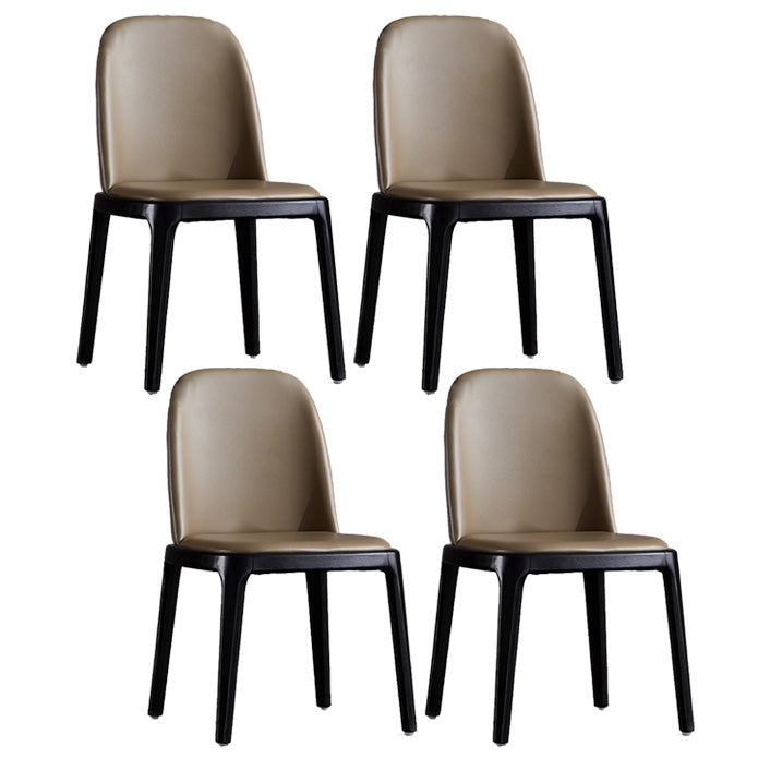 Industrial Indoor-Outdoor Dining Chair Parsons Chair with Upholstered