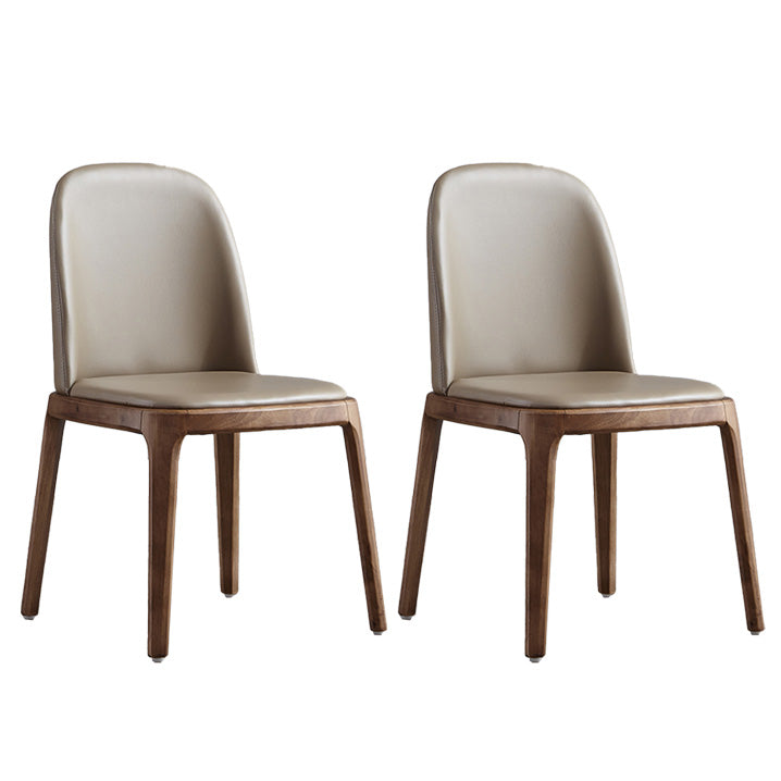 Industrial Indoor-Outdoor Dining Chair Parsons Chair with Upholstered