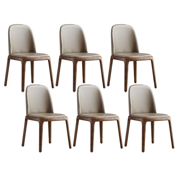 Industrial Indoor-Outdoor Dining Chair Parsons Chair with Upholstered