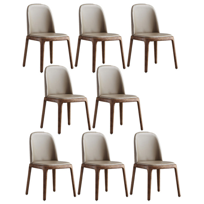 Industrial Indoor-Outdoor Dining Chair Parsons Chair with Upholstered