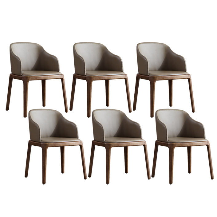 Industrial Indoor-Outdoor Dining Chair Parsons Chair with Upholstered