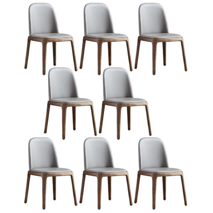 Industrial Indoor-Outdoor Dining Chair Parsons Chair with Upholstered