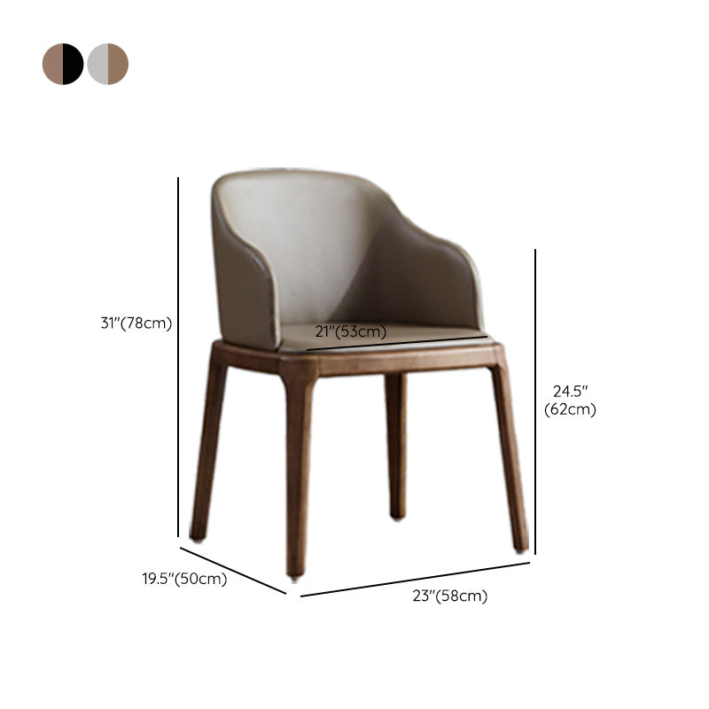 Industrial Indoor-Outdoor Dining Chair Parsons Chair with Upholstered