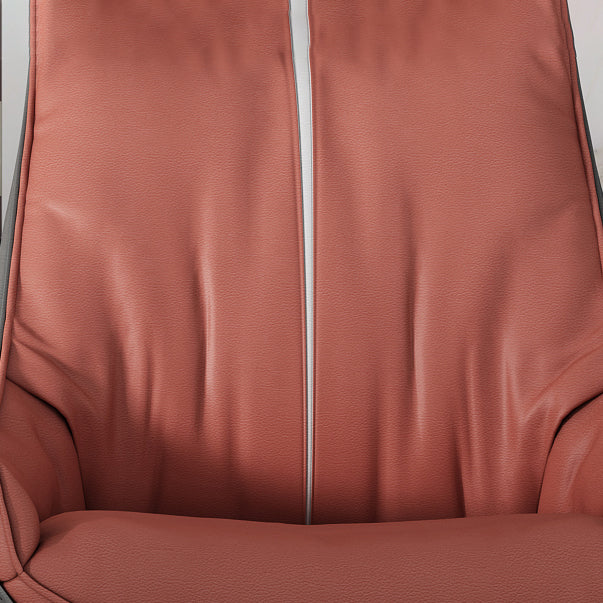 Parsons Faux Leather Side Chair Upholstered Armless Dining Chairs