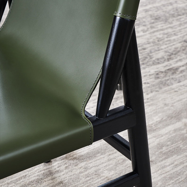 Dining Room Industrial Side Chair Faux Leather Parsons Chair