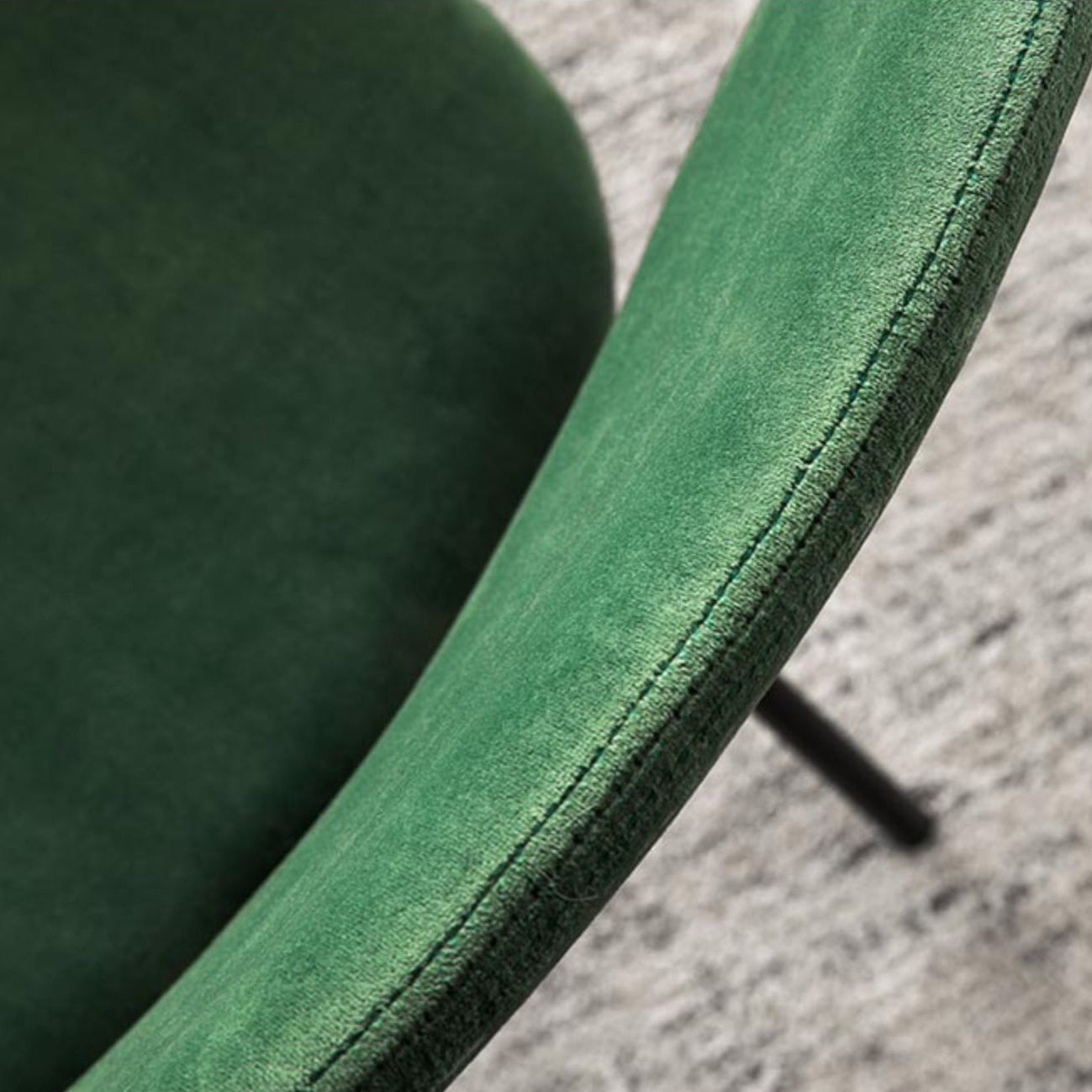 Contemporary Kitchen Side Chair Velvet Armless Dining Chairs