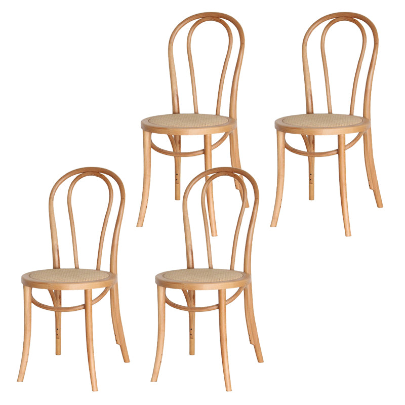 Armless Kitchen Dining Side Chair Wood Windsor Dining Side Chair