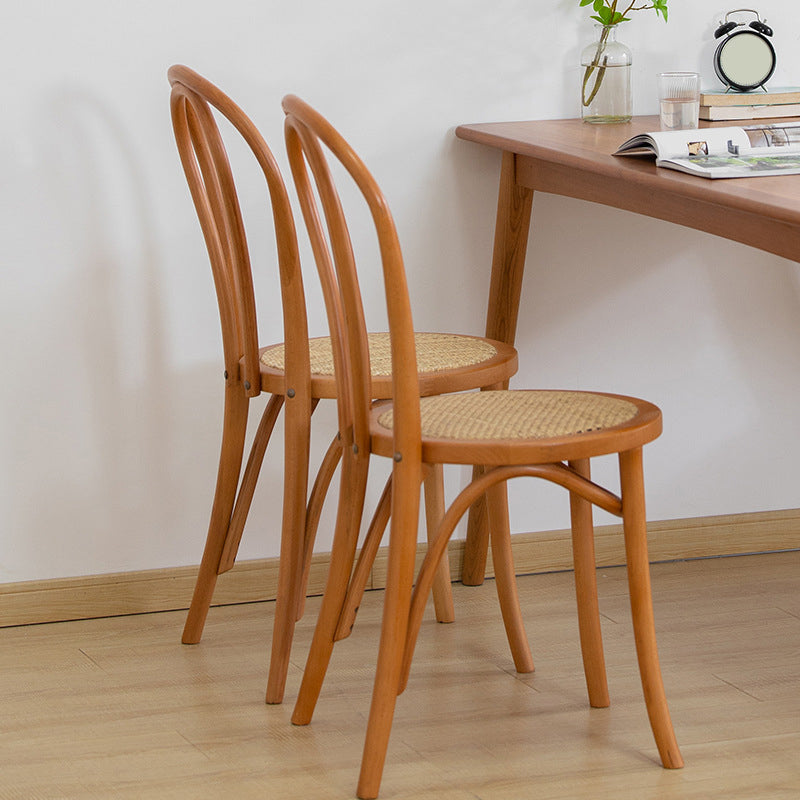 Armless Kitchen Dining Side Chair Wood Windsor Dining Side Chair
