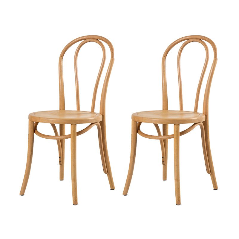 Armless Kitchen Dining Side Chair Wood Windsor Dining Side Chair