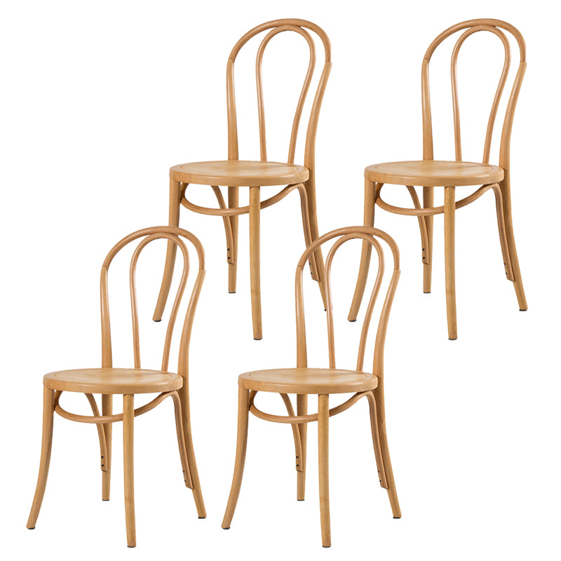 Armless Kitchen Dining Side Chair Wood Windsor Dining Side Chair