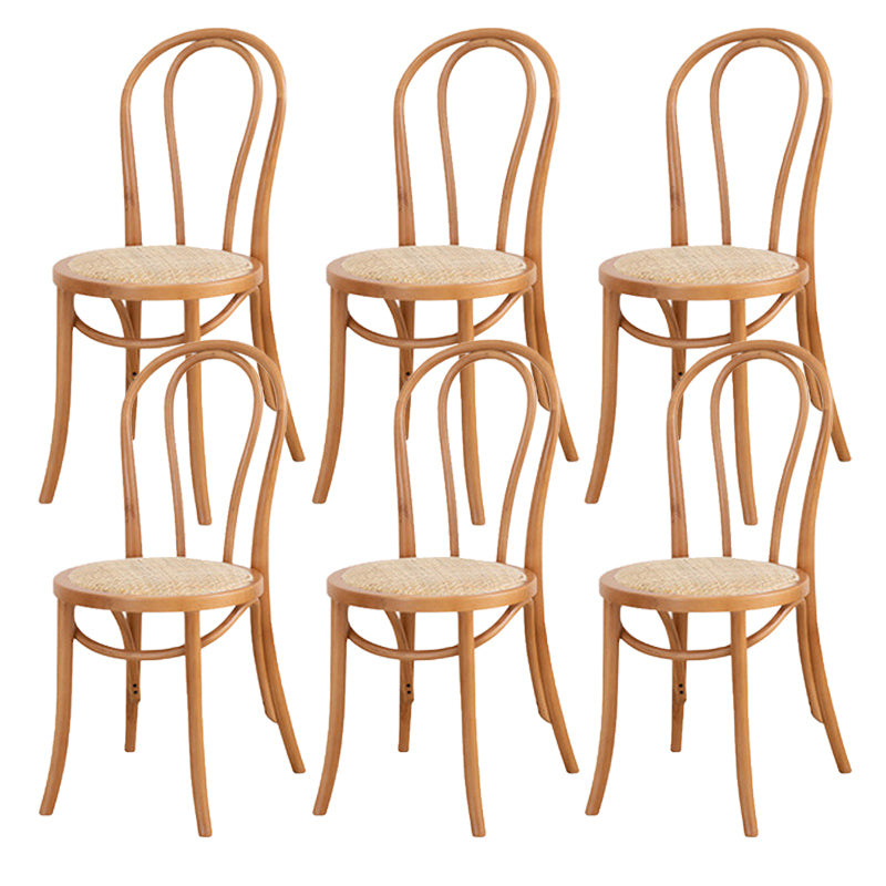 Armless Kitchen Dining Side Chair Wood Windsor Dining Side Chair