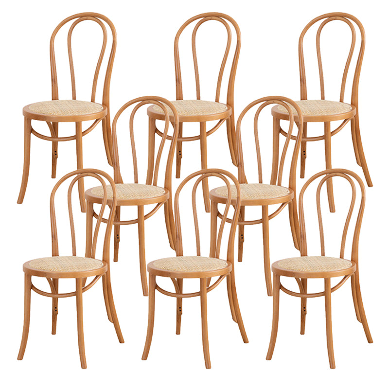 Armless Kitchen Dining Side Chair Wood Windsor Dining Side Chair