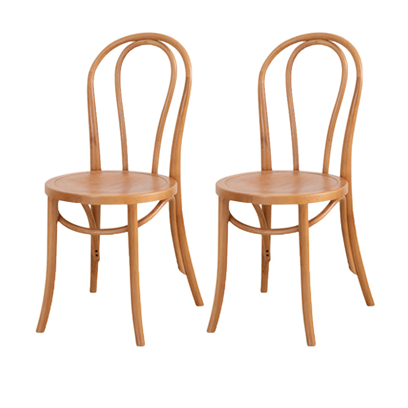 Armless Kitchen Dining Side Chair Wood Windsor Dining Side Chair