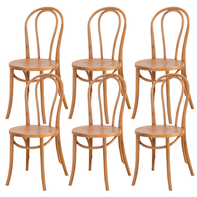 Armless Kitchen Dining Side Chair Wood Windsor Dining Side Chair