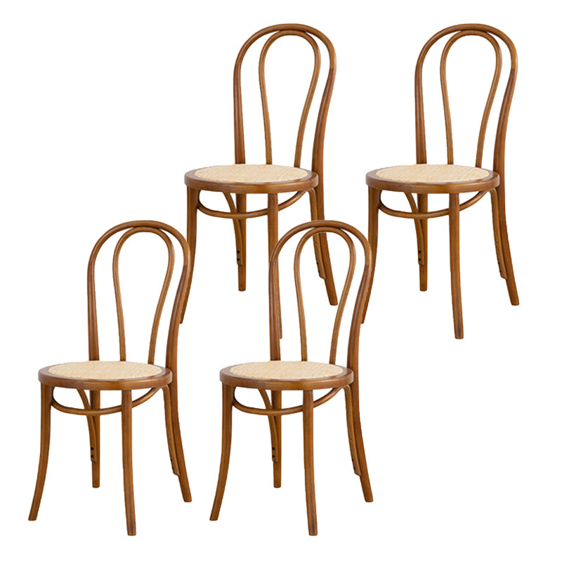 Armless Kitchen Dining Side Chair Wood Windsor Dining Side Chair