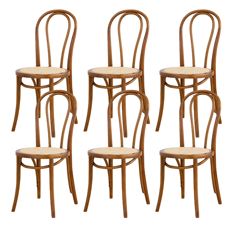 Armless Kitchen Dining Side Chair Wood Windsor Dining Side Chair