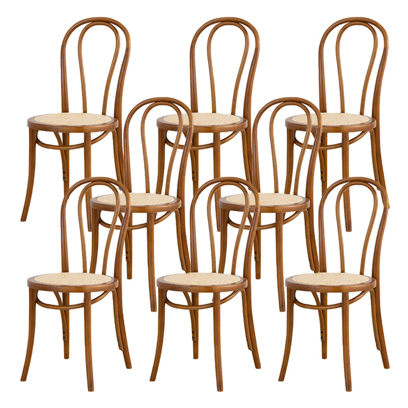 Armless Kitchen Dining Side Chair Wood Windsor Dining Side Chair
