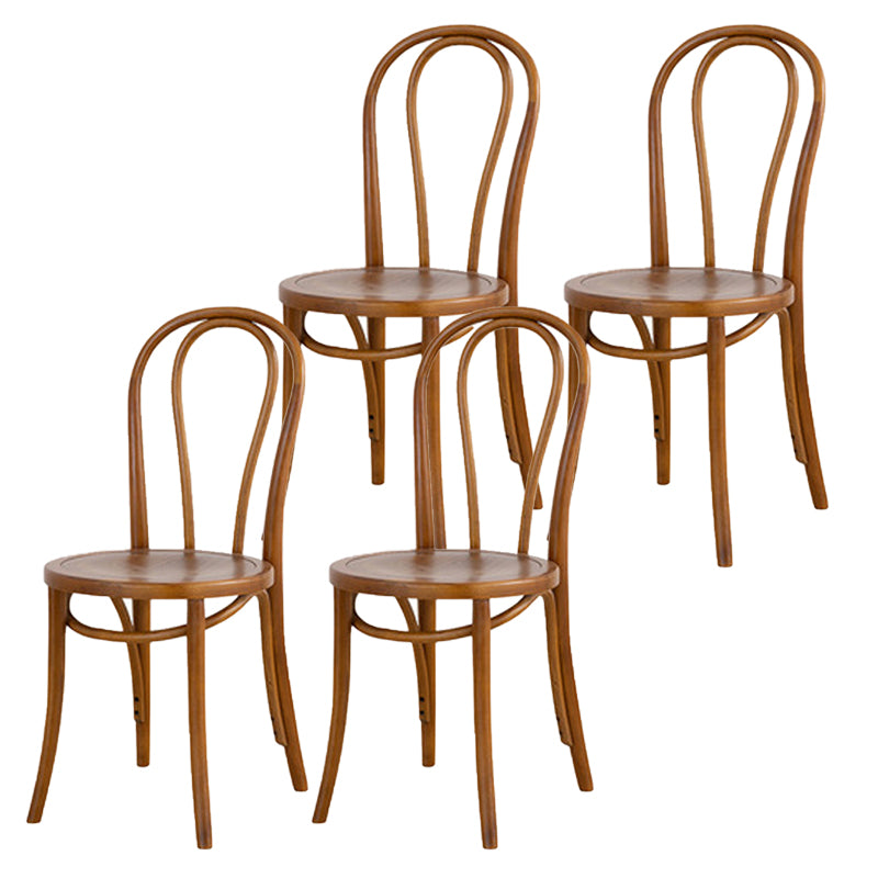 Armless Kitchen Dining Side Chair Wood Windsor Dining Side Chair