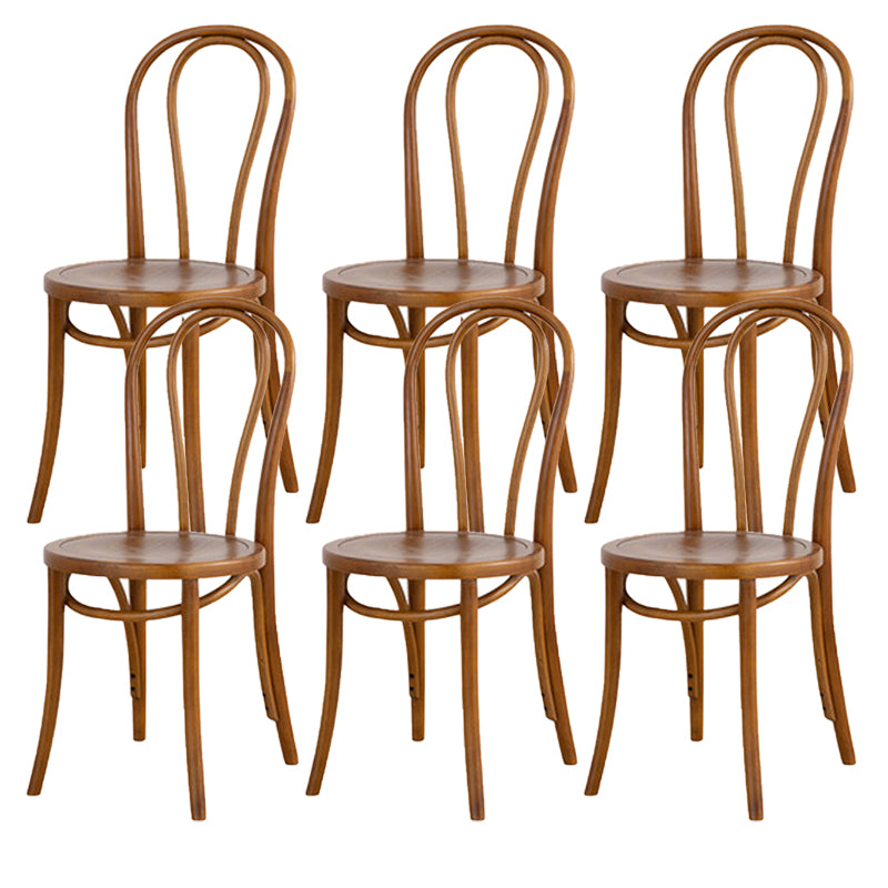 Armless Kitchen Dining Side Chair Wood Windsor Dining Side Chair