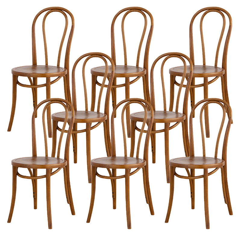 Armless Kitchen Dining Side Chair Wood Windsor Dining Side Chair