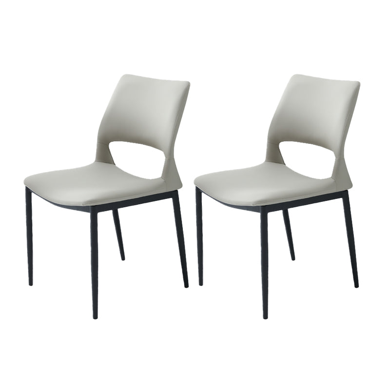 Industrial Kitchen Dining Side Chair Open Back Metal Side Chair