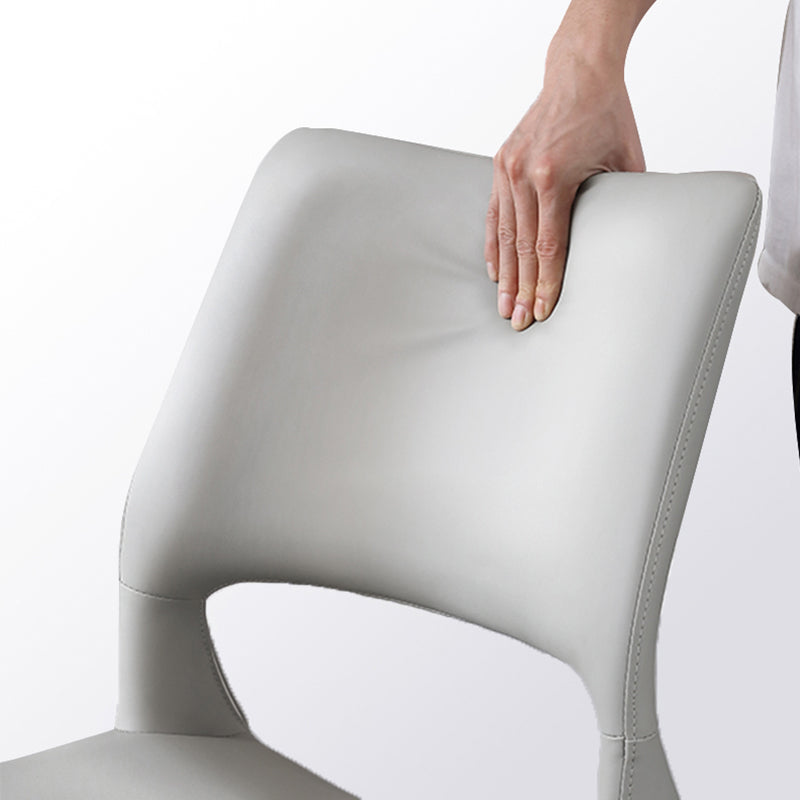 Industrial Kitchen Dining Side Chair Open Back Metal Side Chair