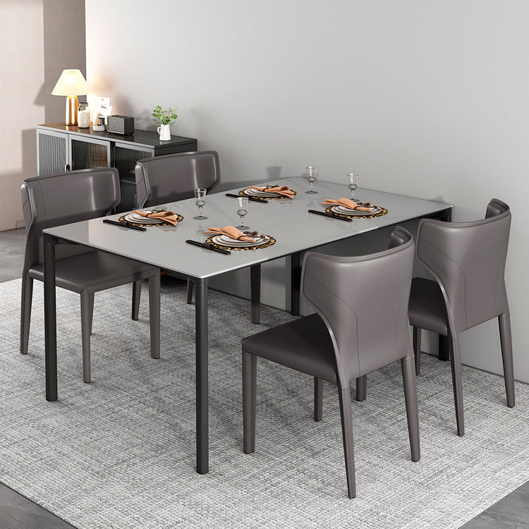 Modern Indoor Dining Room Chair Wingback Upholstered Side Chair