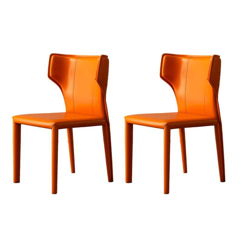 Modern Indoor Dining Room Chair Wingback Upholstered Side Chair