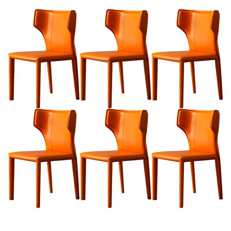 Modern Indoor Dining Room Chair Wingback Upholstered Side Chair