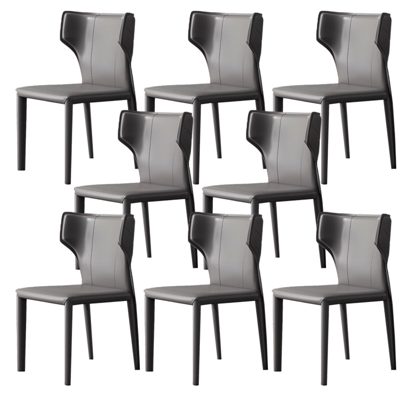 Modern Indoor Dining Room Chair Wingback Upholstered Side Chair