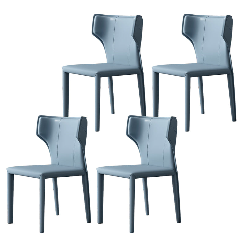 Modern Indoor Dining Room Chair Wingback Upholstered Side Chair