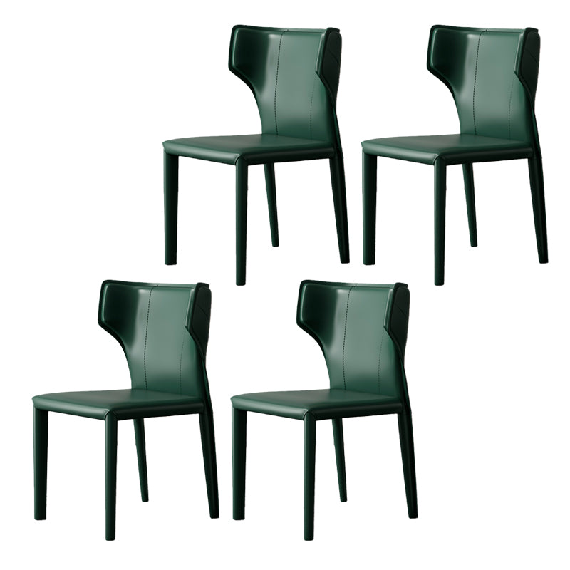 Modern Indoor Dining Room Chair Wingback Upholstered Side Chair