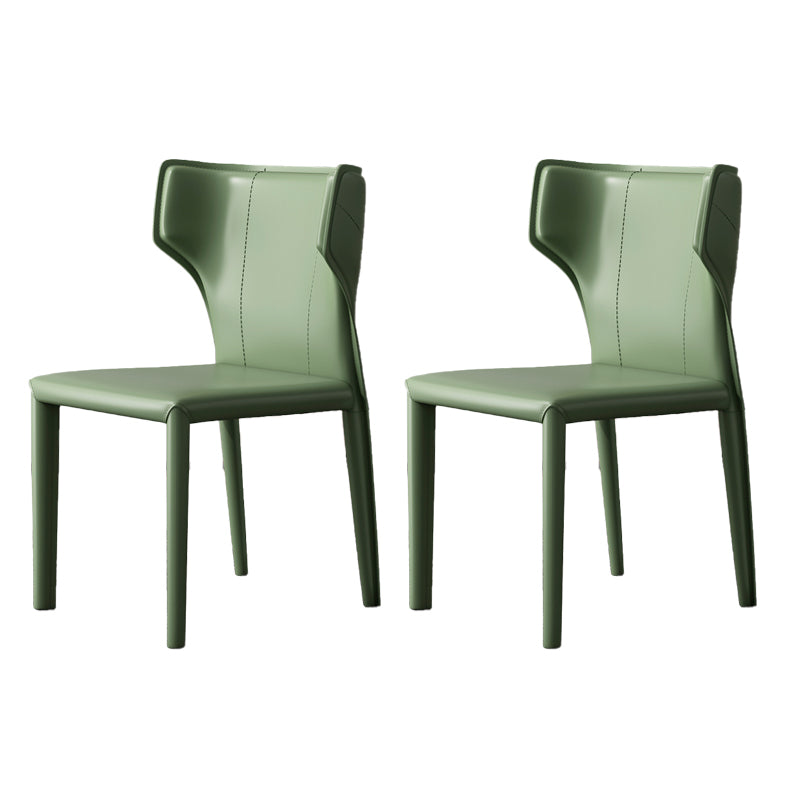 Modern Indoor Dining Room Chair Wingback Upholstered Side Chair