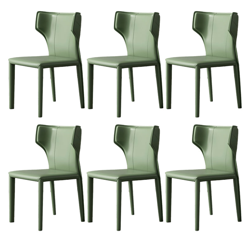 Modern Indoor Dining Room Chair Wingback Upholstered Side Chair