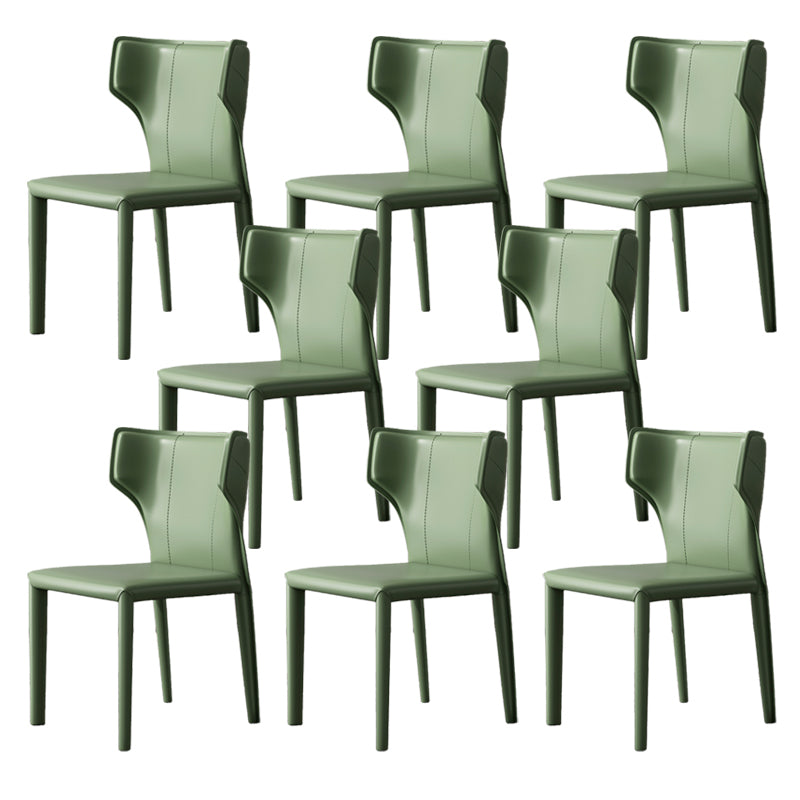 Modern Indoor Dining Room Chair Wingback Upholstered Side Chair