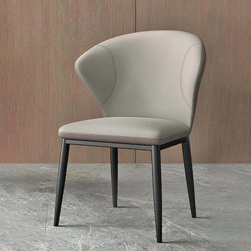 Dining Room Armless Dining Chairs Upholstered Wingback Side Chair