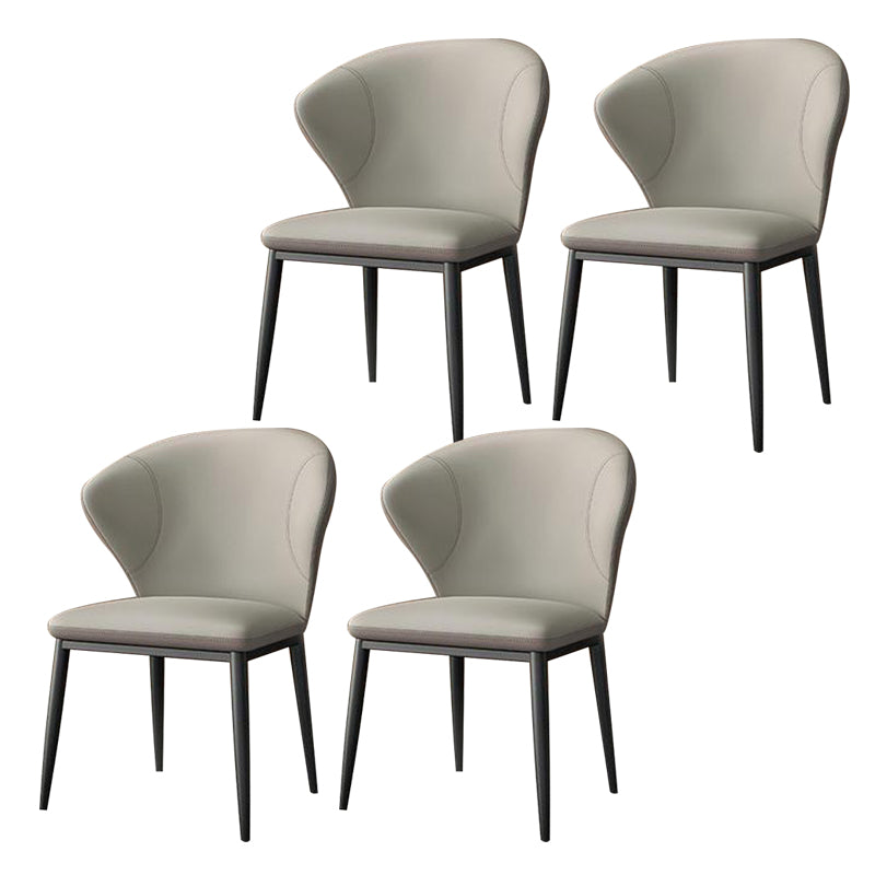 Dining Room Armless Dining Chairs Upholstered Wingback Side Chair