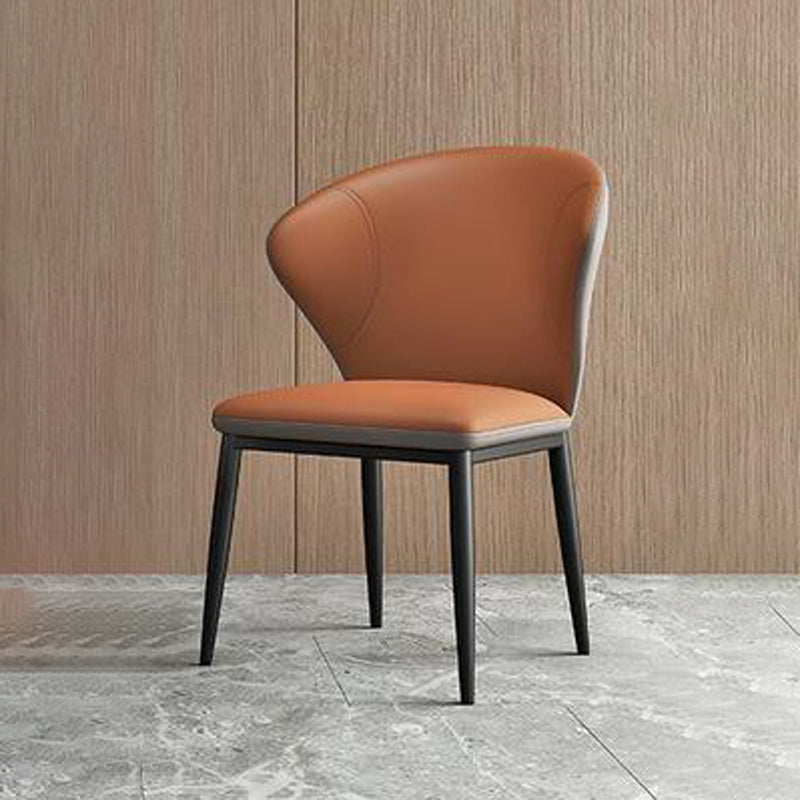 Dining Room Armless Dining Chairs Upholstered Wingback Side Chair