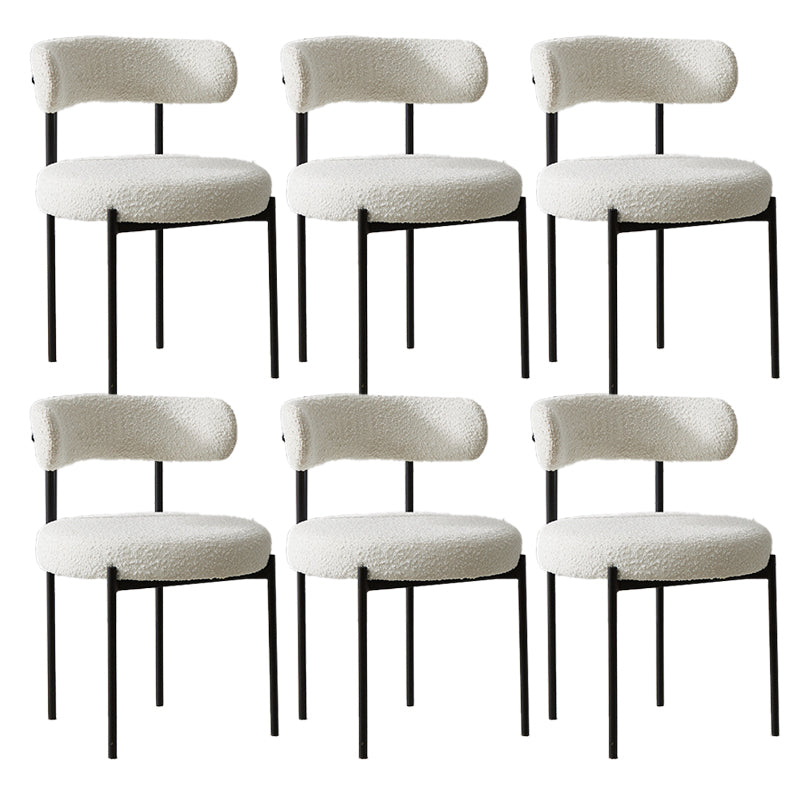 Contemporary Dining Accent Chair Armless Chair with Upholstered