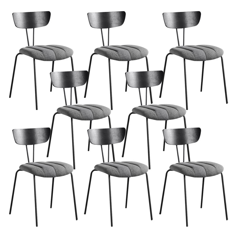 Contemporary Home Stacking Dining Chair Upholstered Side Chair