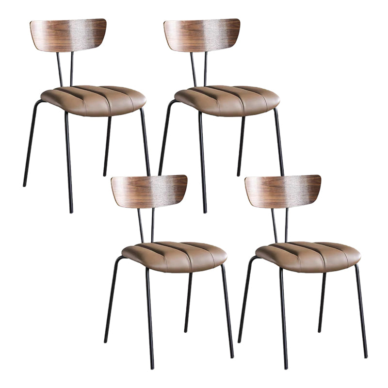 Contemporary Home Stacking Dining Chair Upholstered Side Chair