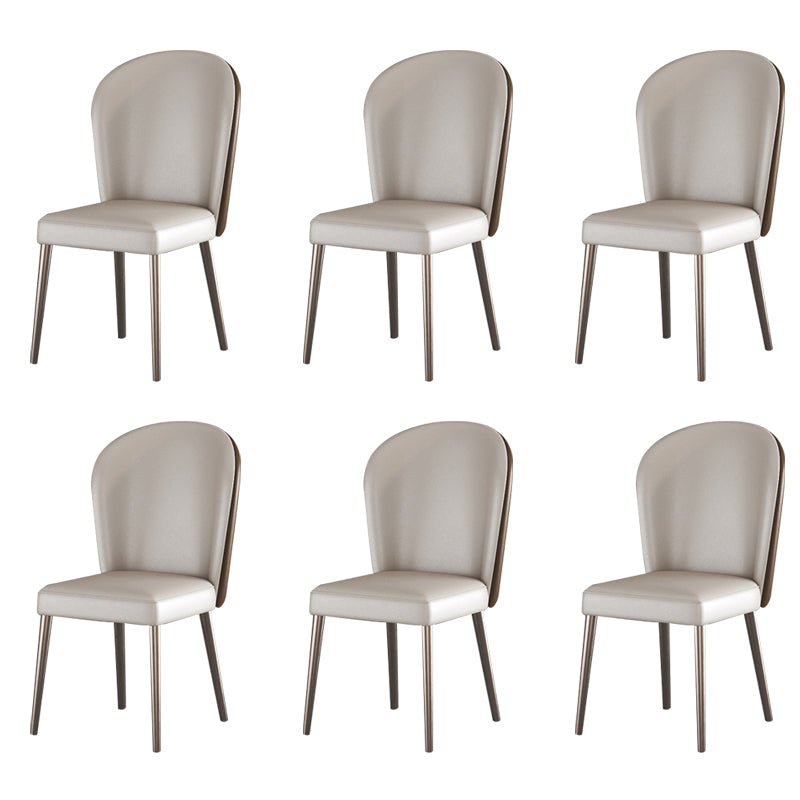 Glam Upholstered Parsons Dining Chairs Dining Room Armless Chair