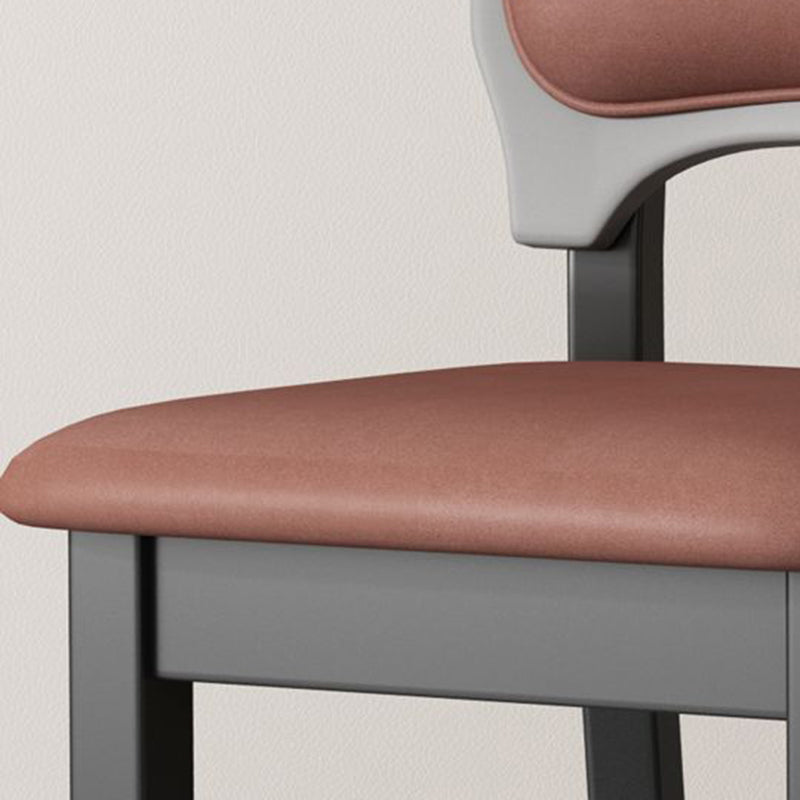 Wood Industrial Indoor-Outdoor Side Chair Open Back Dining Side Chair