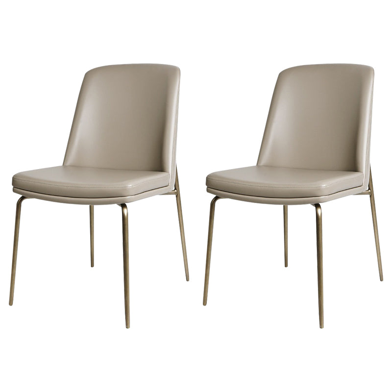 Upholstered Armless Dining Chairs Modern Indoor-Outdoor Chair