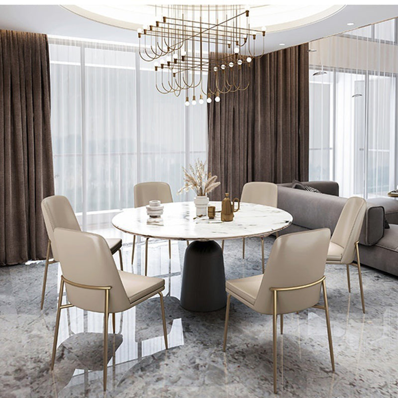 Upholstered Armless Dining Chairs Modern Indoor-Outdoor Chair