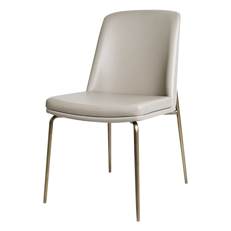 Upholstered Armless Dining Chairs Modern Indoor-Outdoor Chair