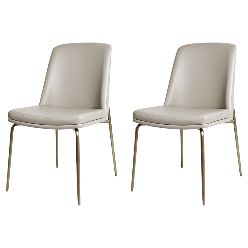Upholstered Armless Dining Chairs Modern Indoor-Outdoor Chair