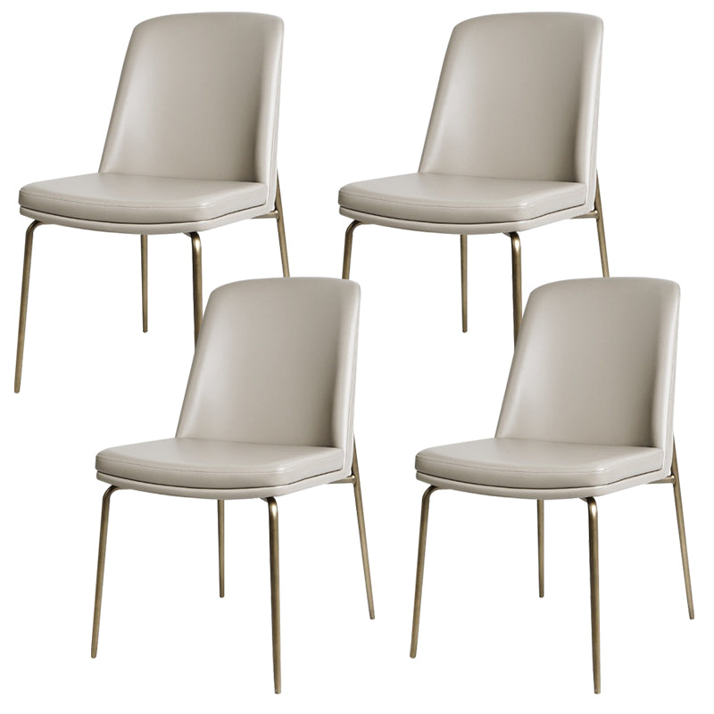 Upholstered Armless Dining Chairs Modern Indoor-Outdoor Chair