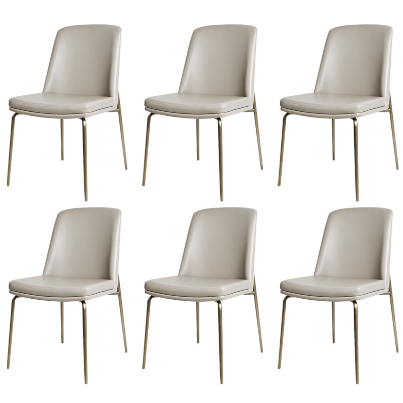 Upholstered Armless Dining Chairs Modern Indoor-Outdoor Chair