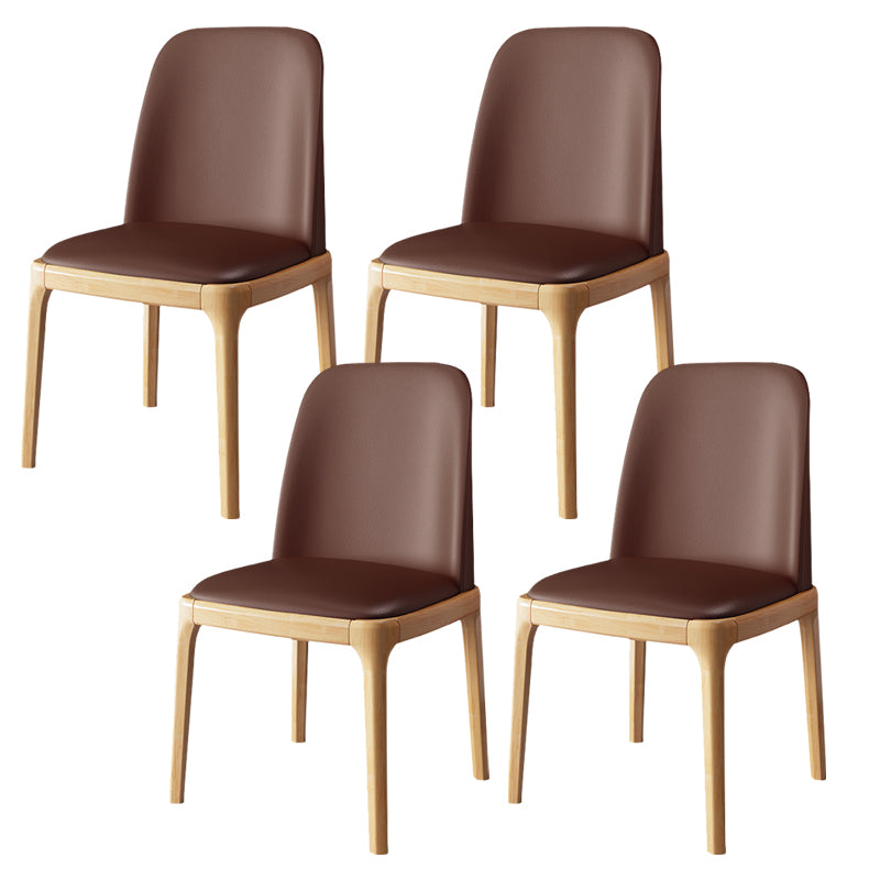Wood Side Dining Chairs Modern Style Indoor-Outdoor Side Chair